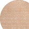 Homeroots 8' Peach And Ivory Round Floral Washable Indoor Outdoor Area Rug 582364 - alternate 5