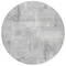 Homeroots 8' Gray And Silver Round Geometric Washable Indoor Outdoor Area Rug 618591 - alternate 6