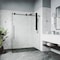 Vigo E-Class 34 in. L x 46 in. W x 76 in. H Frameless Sliding Rectangle Shower Enclosure in Matte Black VG6053MBCL48 - alternate 5