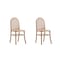 Manhattan Comfort Paragon Dining Chair 2.0 in Nature and Cane, Set of 2 DCCA12-NA - alternate 9