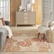 Homeroots 4' X 6' Coral And Beige Nautical Indoor Outdoor Area Rug 552504 - alternate 9