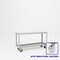 Pucel Heavy Duty Shop Truck, 60 in W x 18 in D x 33.5 in H, Two Shelves, Push Handle, Gray 1860-DT-2S - alternate 1