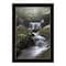 Homeroots Ricketts Waterfall Black Framed Print Wall Art 530009 - alternate 3