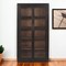 Homeroots 42in Dark Gray Solid Wood Frame China Cabinet With Five Shelves 489037 - alternate 4