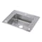 Elkay Lustertone Classic Stainless Steel 28" x 22" x 7-5/8" Single Bowl Drop-in Classroom Sink DRKR2822R - alternate 1