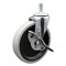 Service Caster 5 Inch Thermoplastic Rubber Wheel 8mm Threaded Stem Caster with Brake SCC SCC-TS05S510-TPRS-SLB-M815 - alternate 1