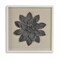 Homeroots 12" X 13" Black And Gold Flower Wood and Metal Wall Decor 489488 - alternate 4