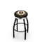 Holland Bar Stool Co 36" Blk Wrinkle Boston Bruins Swivel Bar Stool, Chrome Ring L8B2C36BosBru - alternate 1