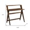 Homeroots 20" Espresso Wood Writing Desk 469145 - alternate 4