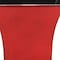 Homeroots 5in Red Recycled Plastic Indoor Outdoor Square Pot Planter 488331 - alternate 3