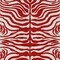 Homeroots 8' X 10' Red And Ivory Animal Print Washable Indoor Outdoor Area Rug 600651 - alternate 6