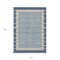 Homeroots 5' X 8' Navy Blue And Denim Blue Striped Washable Indoor Outdoor Area Rug 610487 - alternate 6