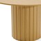 Homeroots 52" Brown Solid Wood Pedestal Base Round Top Dining Table 720987 - alternate 4
