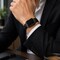 Elegani Alligator-Embossed Leather Band Compatible with Apple Watch 42mm (S10), Black, Rose Gold Buckle LAD-BLKBLK-RGD-42S10 - alternate 4