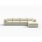 Homeroots Khaki Linen Blend Modular L Shaped Five Piece Corner Sectional 714573 - alternate 4