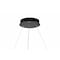 Jonathan Y Brice 35" Modern Contemporary Metal Round Integrated LED Pendant, Matte Black JYL7220A - alternate 8