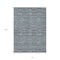 Homeroots 10' X 14' Teal Blue Aqua And Gray Striped Washable Indoor Outdoor Area Rug 587943 - alternate 6