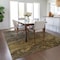 Homeroots 3' X 5' Brown Taupe And Chocolate Abstract Washable Indoor Outdoor Area Rug 577823 - alternate 7