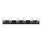 Jonathan Y Irving 40" 6-Light Seeded Glass/Iron Modern Contemporary LED Vanity Light, Black JYL7621B - alternate 8