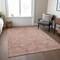 Homeroots 9' X 12' Pink And Brown Moroccan Washable Indoor Outdoor Area Rug 605137 - alternate 4