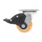Vestil Polyurethane Swivel With Total Brake Caster 4 In. x 2 In. 1K Butterscotch/Silver CST-F34-4X2SI-SWTB1 - alternate 8