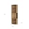 Homeroots 71" Natural Wood Corner Bar Cabinet 552281 - alternate 12