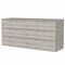 Homeroots 60" Light Gray Four Drawer Double Dresser 478264 - alternate 1