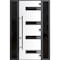 Vdomdoors Front Exterior Prehung Steel Door Ronex0131 Black Enamel 96 2 Sidelight Exterior Windows Sidelites RONEX0131EXD-BLK-W16+36+16xH96-LH-I - alternate 1
