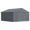 Arrow Classic 12 x 12 x 8 ft Charcoal Steel Storage Shed CLG1212CC - alternate 1