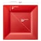 Smarty Had A Party 9.5" Red Square Plastic Dinner Plates (120 Plates), 120PK 6979-CASE - alternate 7