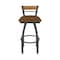 Holland Bar Stool Co Revelle 25in Swivel Counter Stool with Pewter Finish, Medium Back and Canter Thatch Seat 881 - alternate 8
