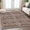 Homeroots 5' X 8' Brown And Ivory Southwestern Washable Indoor Outdoor Area Rug 593655 - alternate 6