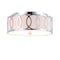 Jonathan Y Aria 2-Light 12.25" Metal LED Flush Mount, Chrome JYL3502B - alternate 1