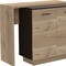 Homeroots Natural and Natural And Black 59in Kitchen Island With Storage 474090 - alternate 4