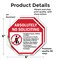 Signmission Absolutely No Soliciting No Politi, 6 inch X 6 inch, Vinyl Decal, 2PK OC-D-2PACK-6-18 - alternate 4