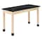 Diversified Spaces Plain Apron Table, Maple, Wood Surface, 54" W P7202BM36N - alternate 1