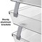 Acrimet Facility 3 Tier Letter Tray Front Load Letter Size Desktop File Organizer Plastic Crystal 265.3 - alternate 3