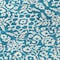 Homeroots 8' Teal Blue And Ivory Round Damask Washable Indoor Outdoor Area Rug 595195 - alternate 6