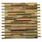 Apollo Tile Gray Brown 11.8 in x 11.8 in Glass, Stone Glossy Floor and Wall Mosaic Tile 4.83 sqft/case, 5PK APLCAS88029A - alternate 1