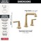Delta Saylor Two Handle Widespread Bathroom Faucet 3536-CZMPU-DST - alternate 5