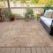 Homeroots 10' X 14' Taupe And Beige Abstract Washable Indoor Outdoor Area Rug 630554 - alternate 6