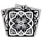 Homeroots 4" X 4" Black White And Tan Peel And Stick Removable Tiles 390793 - alternate 1