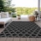 Homeroots 5' X 8' Black And White Geometric Washable Indoor Outdoor Area Rug 613543 - alternate 7