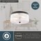 Vaxcel Riverside 2-Light Drum Flush Mount Ceiling Light, Matte Black, Clear Ribbed Glass C0365 - alternate 6