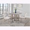 Homeroots 26" White and Natural Wood and Fabric Counter Height Bar Chair 564787 - alternate 6