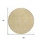 Homeroots 8' Gold And Ivory Round Geometric Washable Indoor Outdoor Area Rug 612126 - alternate 6
