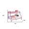 Homeroots 78" X 54" X 60" Twin Over Full Purple Metal Tube Bunk Bed 286575 - alternate 3