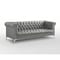 Homeroots 85" Gray Faux Leather Manufactured Wood Sofa 543962 - alternate 7