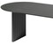 Homeroots 67" Black Solid Wood Double Pedestal Base Oval Dining Table 712159 - alternate 4