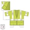 Ergodyne Hi-Vis Economy Vest w/Sleeves L/XL Class 3 U Back, , Zipper 3 Pockets, 1 Mic Tab 8320Z - alternate 5